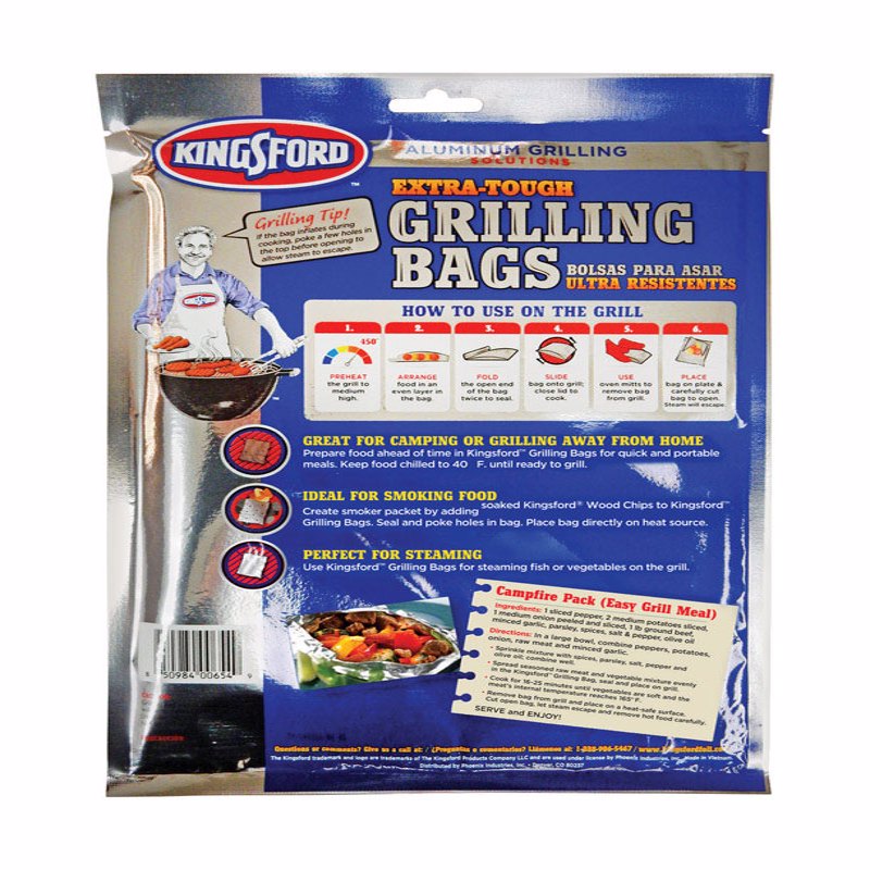 Kingsford Aluminum Grilling Bags 15.5 in. L X 10 in. W 4 pk