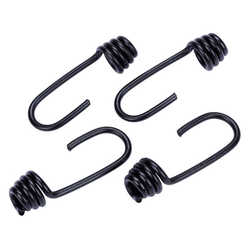 Keeper Black Bungee Cord Hooks 3 in. L X 1/4 to 5/16 in. 4 pk