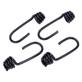 Keeper Black Bungee Cord Hooks 3 in. L X 1/4 to 5/16 in. 4 pk
