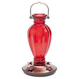 Perky-Pet Hummingbird 18 oz Glass Daisy Vase Vintage Nectar Bird Feeder 4 ports