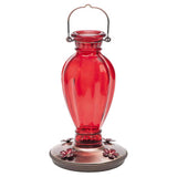 Perky-Pet Hummingbird 18 oz Glass Daisy Vase Vintage Nectar Bird Feeder 4 ports