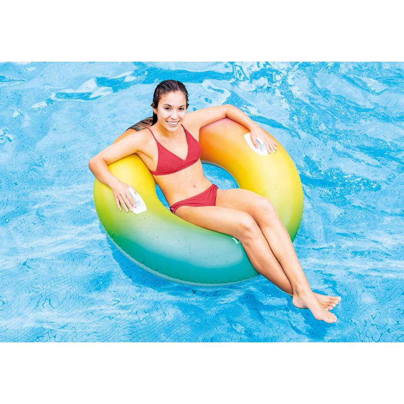 Intex Multicolored Vinyl Inflatable Color Whirl Floating Tube
