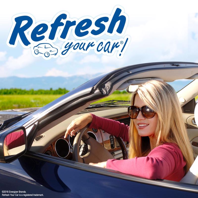 Refresh Your Car! Fresh Strawberry/Cool Lemonade Scent Car Vent Clip 0.7 oz Solid