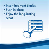 Refresh Your Car! New Car /Cool Breeze Scent Car Vent Clip 0.7 oz Solid