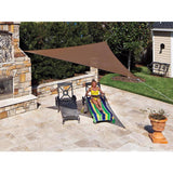 Coolaroo Ready-To-Hang Polyethylene Shade Fabric Shade Cloth 11.9 ft. H X 11.9 ft. W X 11.9 ft. L