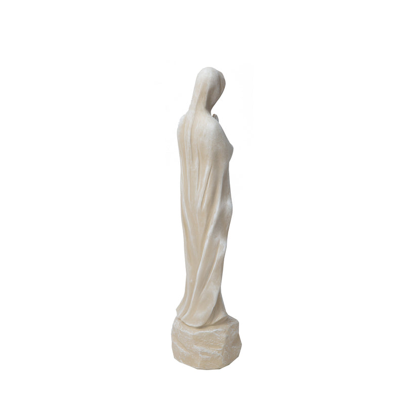 Infinity Polyresin White 26 in. Madonna Statue