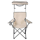 QuikShade Taupe Canopy Folding Quad Chair