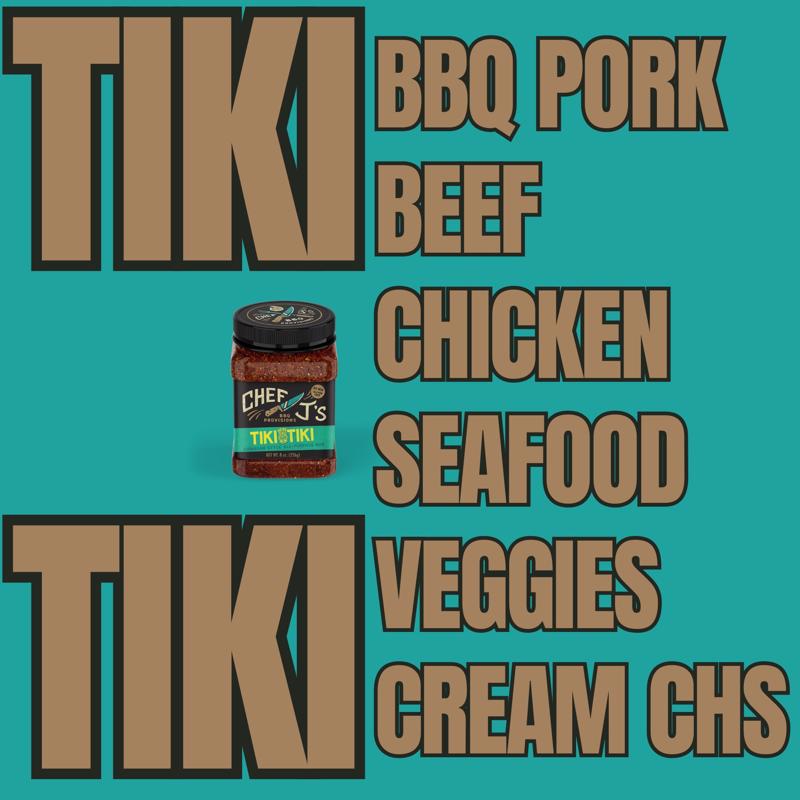Chef J's BBQ Provisions Tiki Tiki BBQ Rub 8 oz