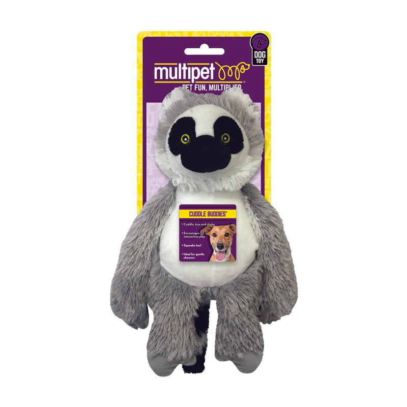 Multipet Bark Buddies Assorted Polyester Monkey, Lemur, Sloth, Tamarin, and Koala Dog Toy Medium