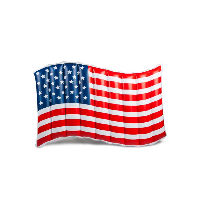 BigMouth Blue/Red/White Vinyl Inflatable Giant American Flag Pool Float