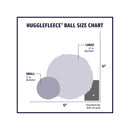 HuggleHounds Beige Fleece Ball Dog Toy Small 1 pk