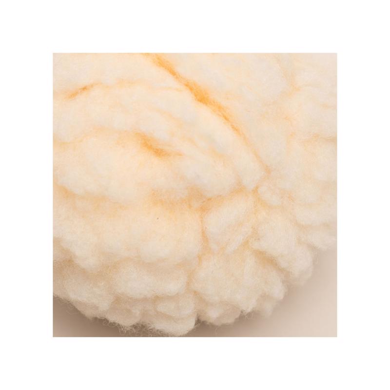 HuggleHounds Beige Fleece Ball Dog Toy Large 1 pk
