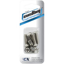 Custom Accessories Silver Stainless Steel License Plate Fasteners