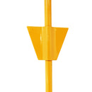 PDQ Boss Pet Yellow Dome Cast Malleable Steel Dog Tie Out Stake Large