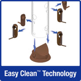 Nature's Way Funnel Flip-Top Wild Bird and Finch 6 lb Metal/Plastic Tube Bird Feeder 6 ports