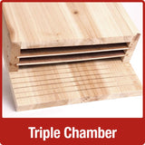 Nature's Way Cedar Series 20.5 in. H X 5 in. W X 12 in. L Cedar Bat House