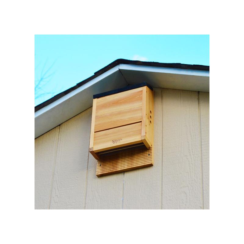Nature's Way Cedar Series 20.5 in. H X 5 in. W X 12 in. L Cedar Bat House