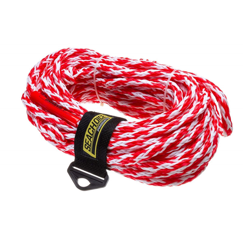 Seachoice 60 ft. L Red/White Braided Polypropylene Tow Rope