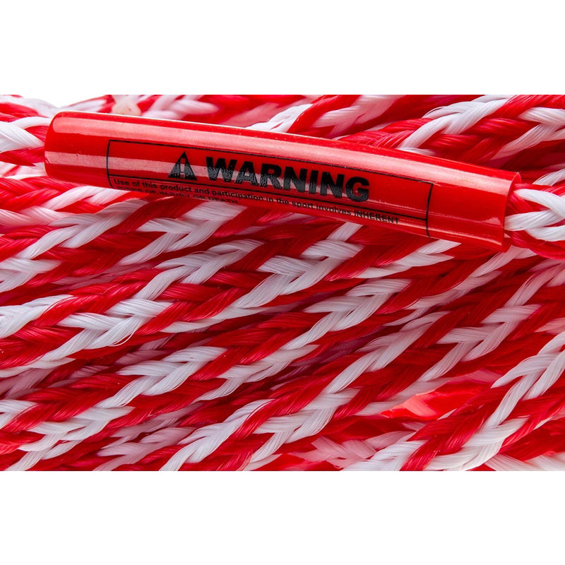 Seachoice 60 ft. L Red/White Braided Polypropylene Tow Rope