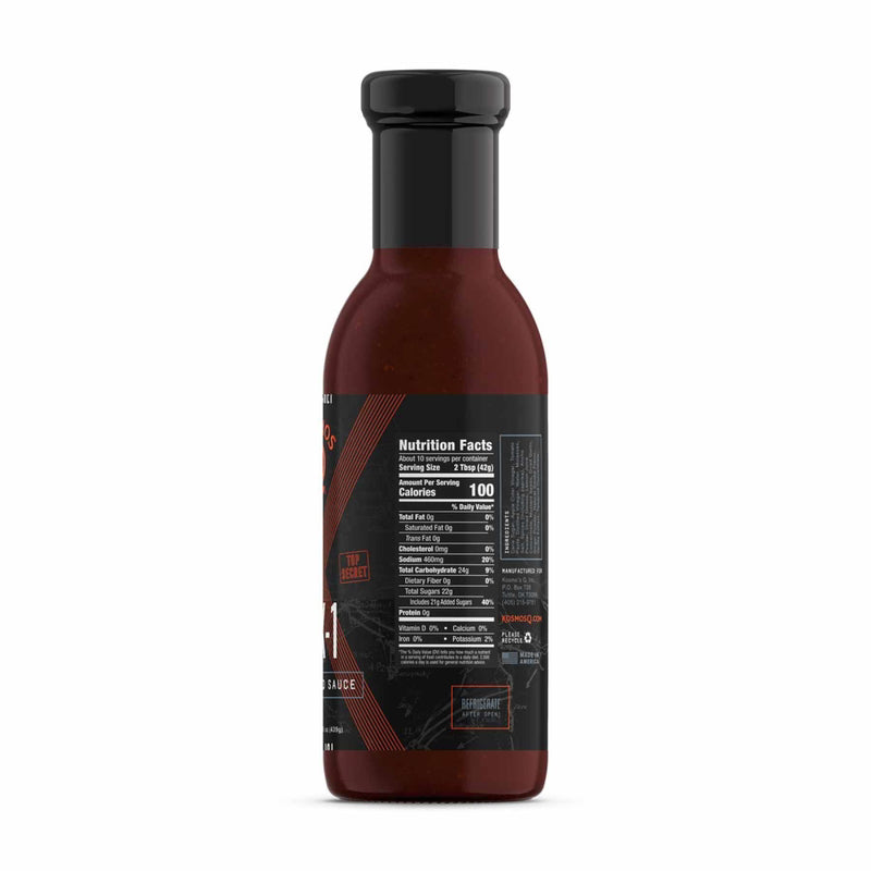 Kosmos Q OP-X1 Secret BBQ Sauce 15.5 oz
