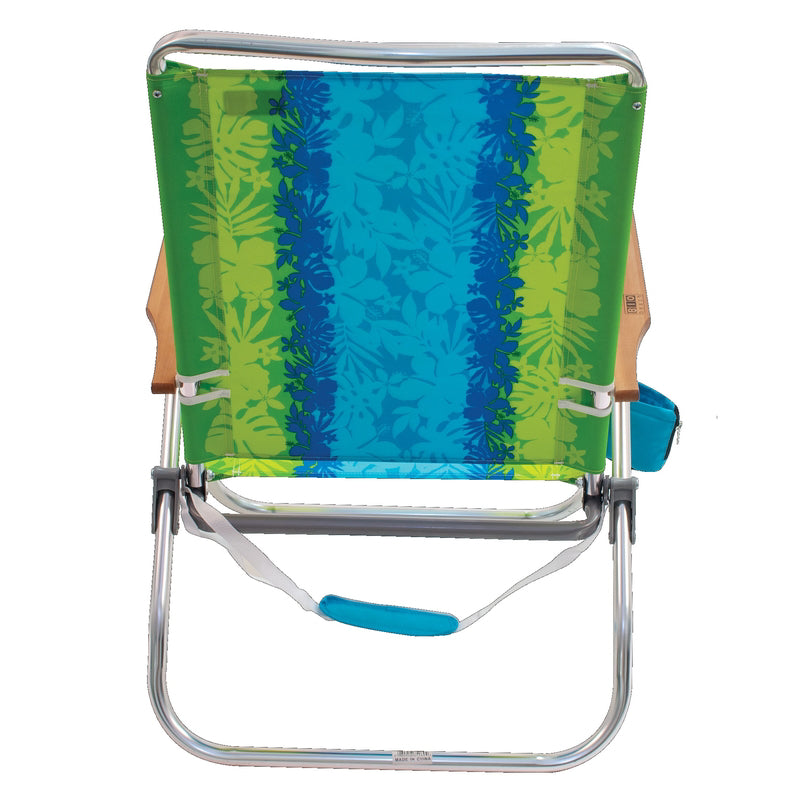 Rio Brands Easy In-Easy Out 4-Position Assorted Beach Folding Chair