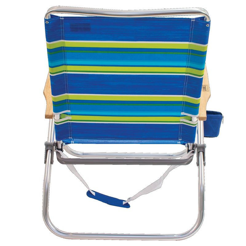 Rio Brands Easy In-Easy Out 4-Position Assorted Beach Folding Chair