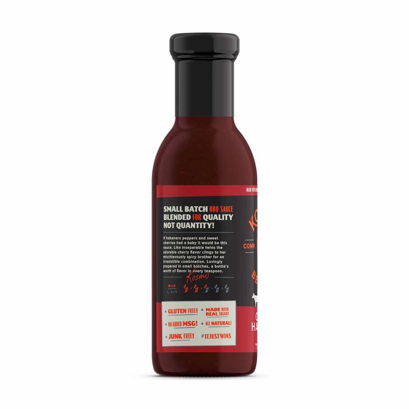 Kosmos Q Cherry Habanero BBQ Sauce 15.5 oz