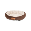 OVAL PET BED TAN 20"X16"
