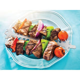 Proud Grill Slide & Serve BBQ Skewers Silver Stainless Steel Skewers