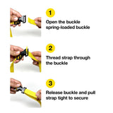 Wrap-It Saw-Tooth 1 in. W X 12 ft. L Orange Lashing Strap 180 lb 2 pk