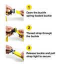 Wrap-It Saw-Tooth 1 in. W X 12 ft. L Orange Lashing Strap 180 lb 2 pk