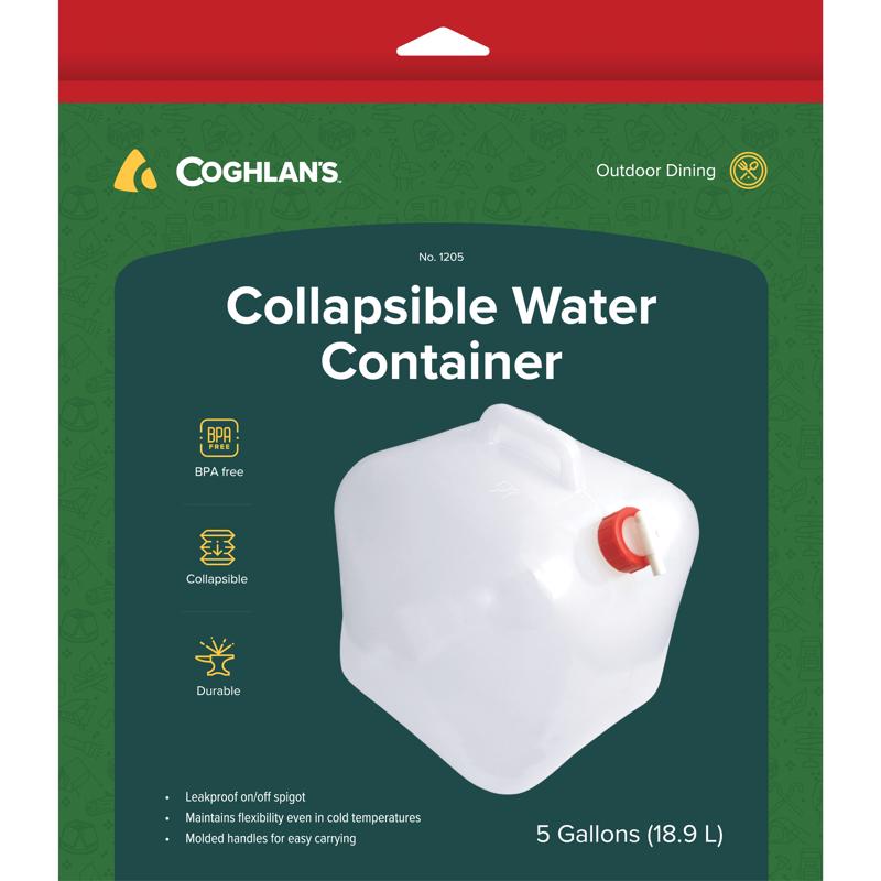 Coghlan's Clear Water Container 12 in. H X 11 in. W X 11 in. L 5 gal 1 pc
