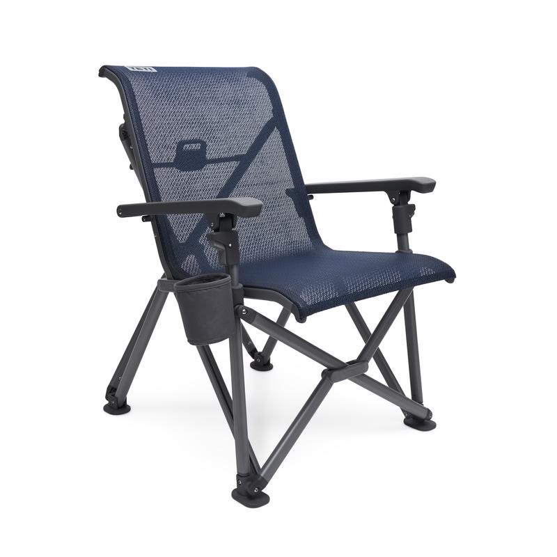 YETI Trailhead Brown/Black Polypropylene Frame Camping Chair Navy Blue