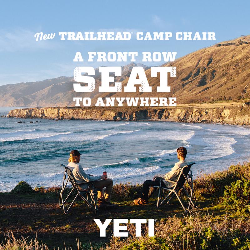 YETI Trailhead Brown/Black Polypropylene Frame Camping Chair Navy Blue