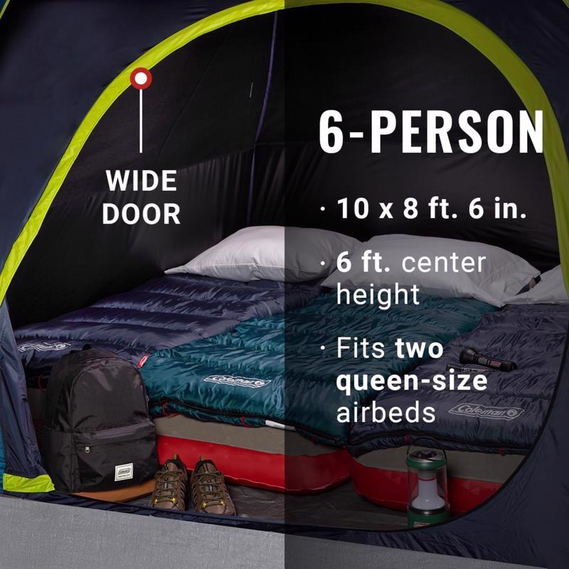 Coleman Skydome Navy Blue Tent 72 in. H X 102 in. W X 120 in. L 1 pk