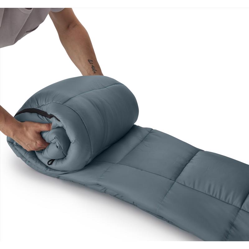 Coleman Tidelands 50 Gray/Red Sleeping Bag 5.3 in. H X 32 in. W X 79 in. L 1 pc