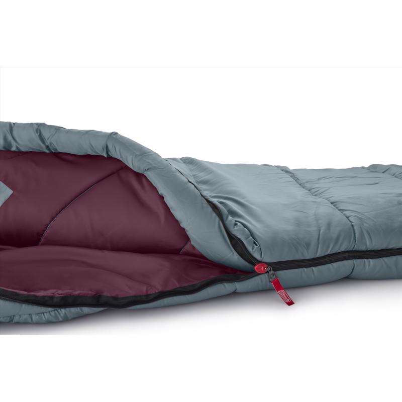 Coleman Tidelands 50 Gray/Red Sleeping Bag 5.3 in. H X 32 in. W X 79 in. L 1 pc