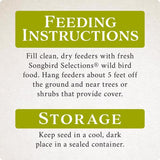 Songbird Selections Perfect Balance Wild Bird Sunflower Seeds and Peanuts Wild Bird Food 5 lb
