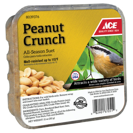 Ace Peanut Crunch Assorted Species Beef Suet 11 oz