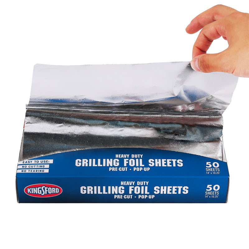 Kingsford Aluminum Grilling Foil Sheets 10.25 in. L X 14 in. W 50 pk