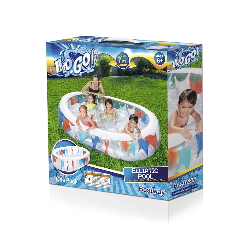 Bestway H2OGO 141 gal Oval Inflatable Pool 60 in. H X 20 in. W X 7.5 in. L