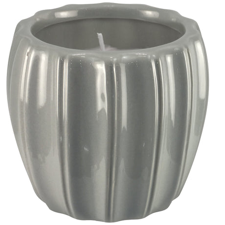 Outdoozie Assorted Ceramic 4 in. H Contour Citronella Candle