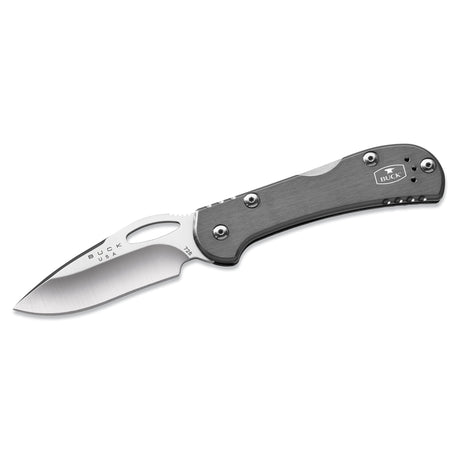Buck Knives Mini SpitFire Gray 420 HC Steel > 6 in. Pocket Knife