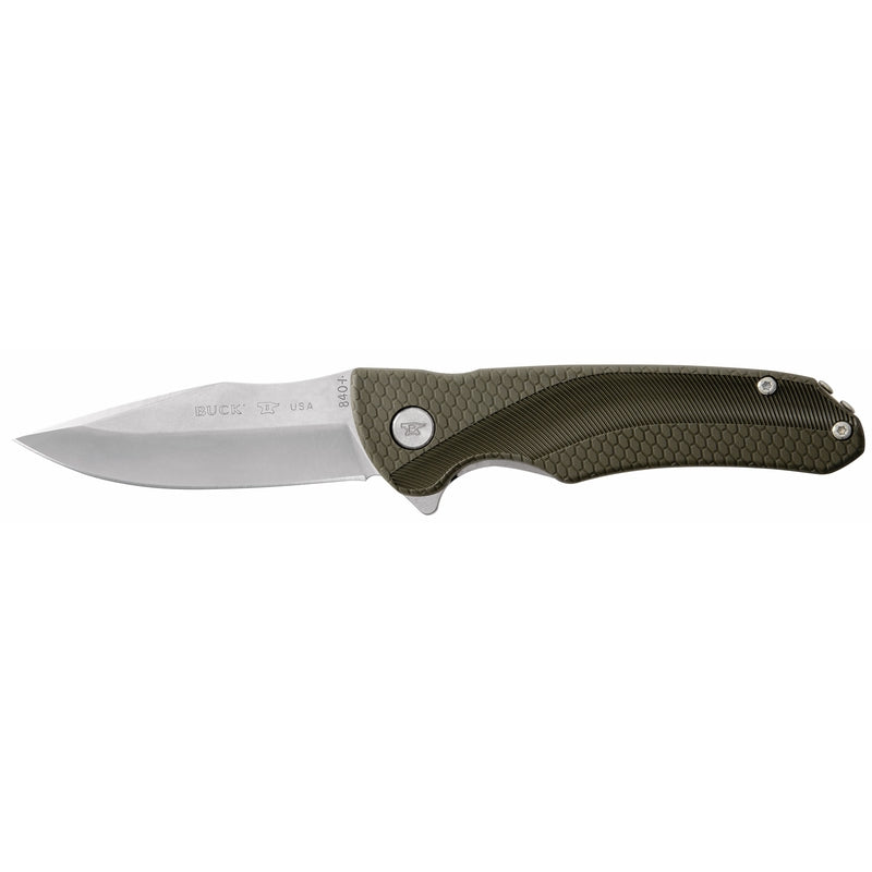 Buck Knives Sprint Select Green 420 HC Steel > 6 in. Pocket Knife