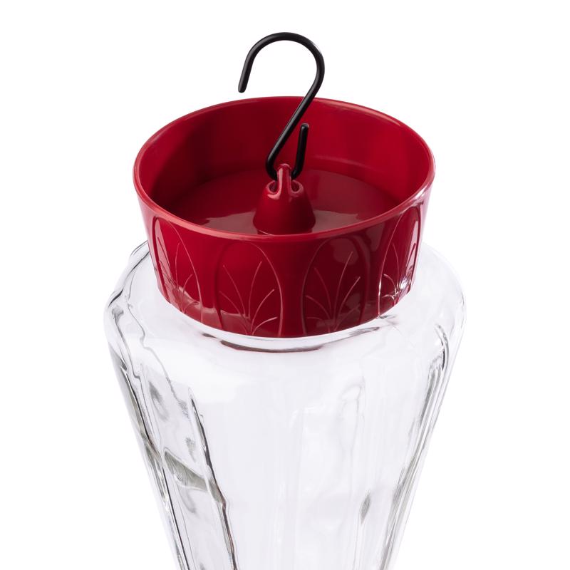 More Birds Hummingbird 28 lb Glass/Plastic Bird Feeder 4 ports