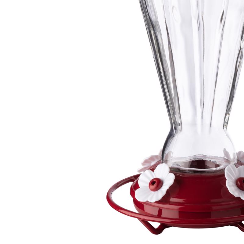 More Birds Hummingbird 28 lb Glass/Plastic Bird Feeder 4 ports