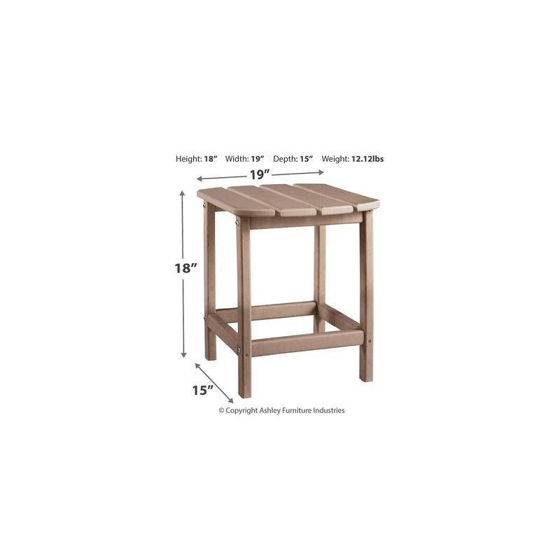 Signature Design by Ashley Sundown Treasure Brown Rectangular Plastic Contemporary End Table