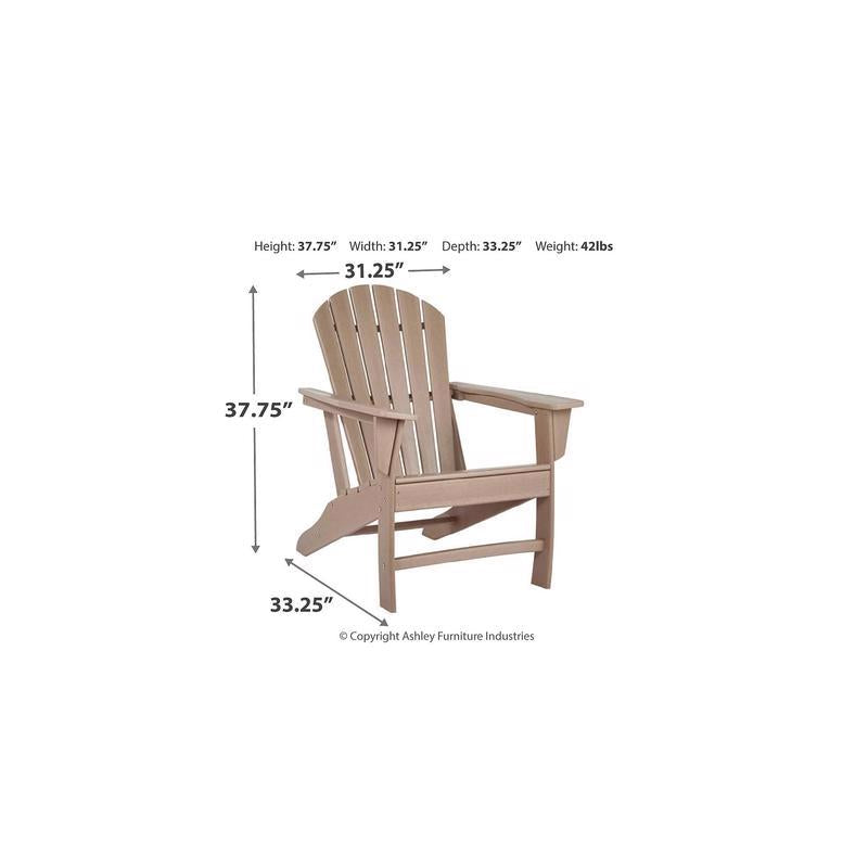 Signature Design by Ashley Sundown Treasure Brown HDPE Frame Armchair