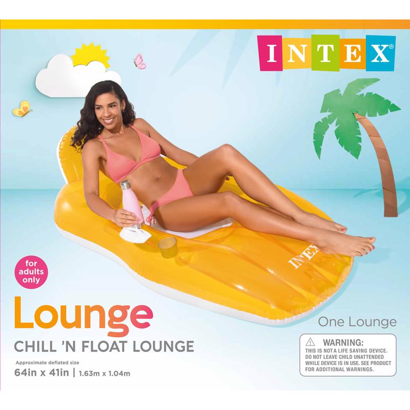 Intex Assorted Vinyl Inflatable Chill 'N Float Pool Floating Lounger