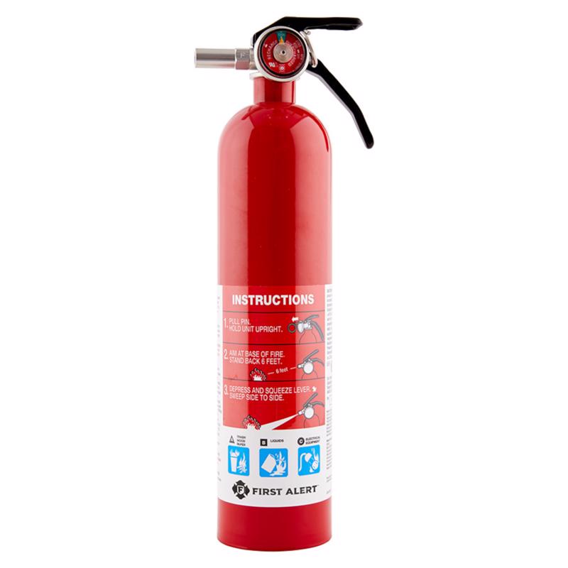 First Alert 2-3/4 lb Fire Extinguisher For Garage OSHA/US Coast Guard Agency Approval